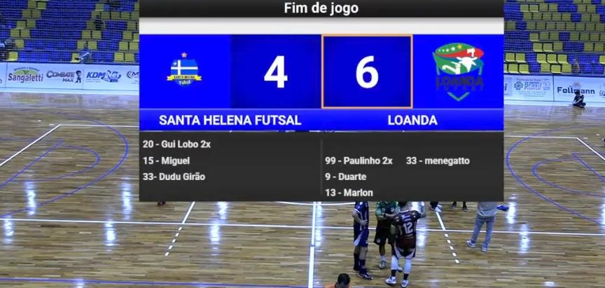 Santa Helena Futsal perde em casa pela Série Bronze