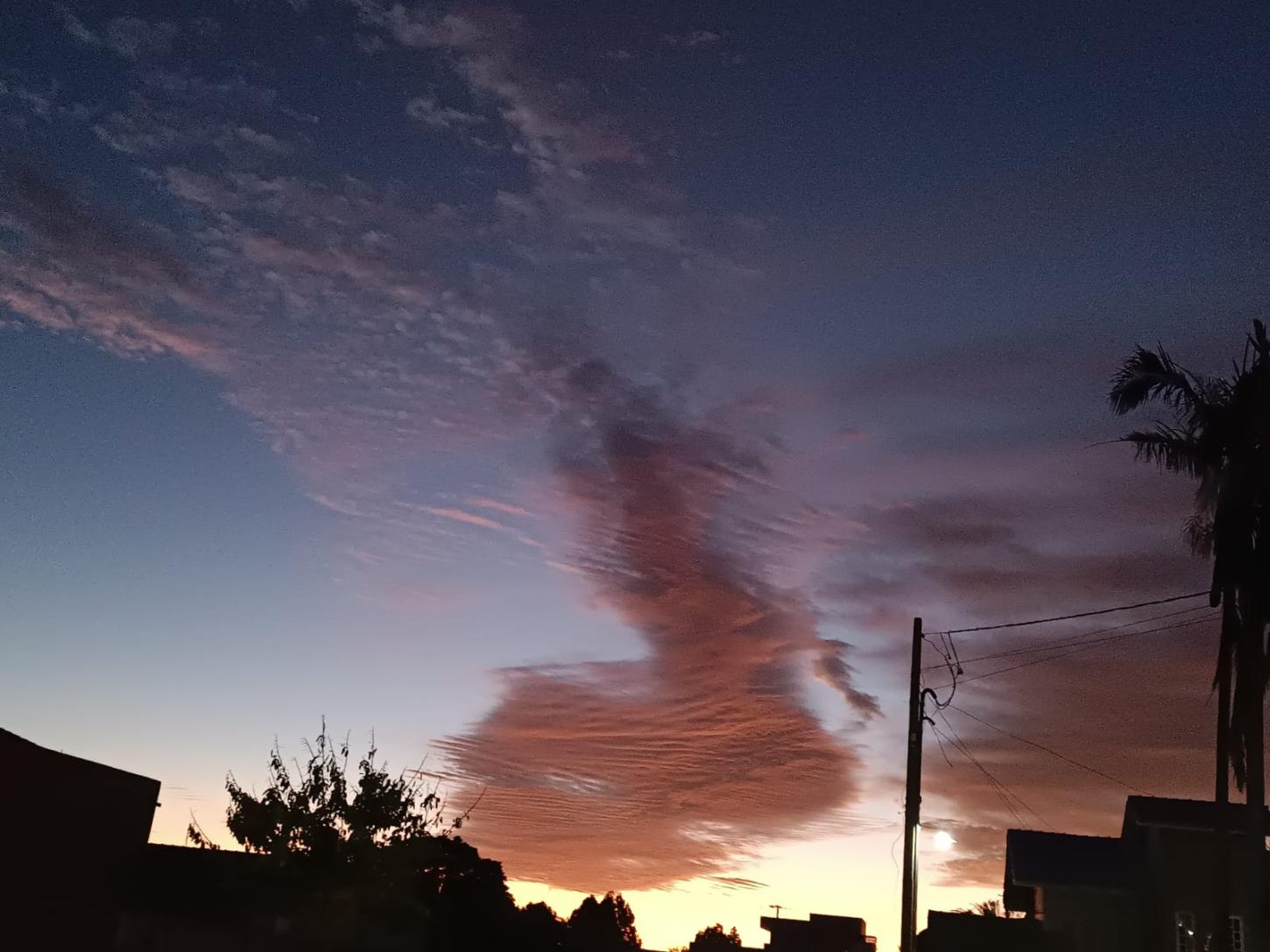 Amanhecer com vento gelado em Santa Helena; máxima chega a 26°C