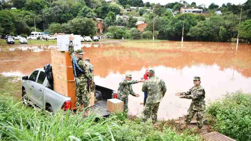 Defesa Civil alerta para elevação dos rios Iguaçu e Paraná em Foz do Iguaçu