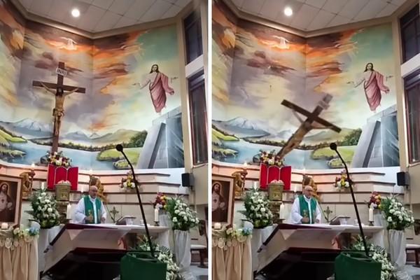 Quem era o padre que morreu após cruz cair sobre ele durante missa transmitida ao vivo no Equador
