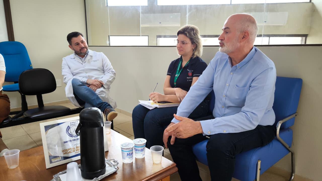 Regional de Saúde de Toledo discute fluxos de atendimento com hospitais de Santa Helena