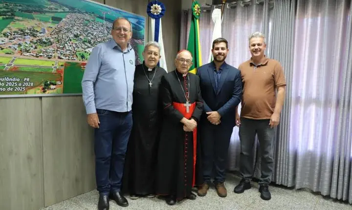 Arcebispo emérito de Aparecida Cardeal Dom Raymundo Damasceno em Itaipulândia