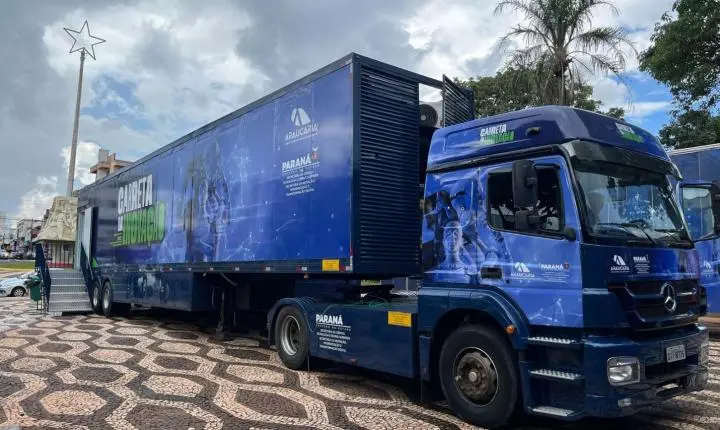 Carreta da Inovação leva ciência e tecnologia ao Balneário Terra das Águas até sexta-feira (16)