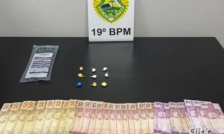 Homem é preso com cocaína durante cumprimento de mandado em Santa Helena