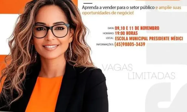 Prefeitura de Entre Rios do Oeste promove curso gratuito de compras públicas para fornecedores