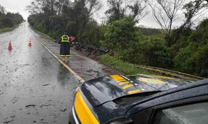 PRF registra 14 acidentes e uma morte nas rodovias durante feriado na região de Cascavel
