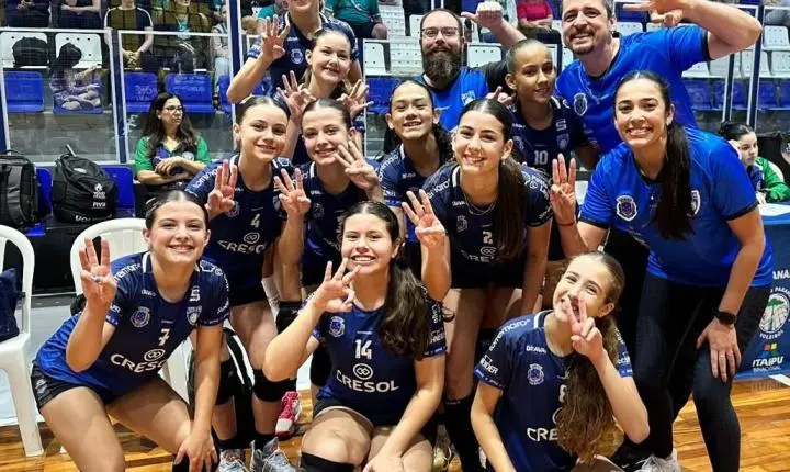 Santa Helena conquista o 3º Lugar na etapa final do Campeonato Paranaense de Vôlei Sub-14 feminino